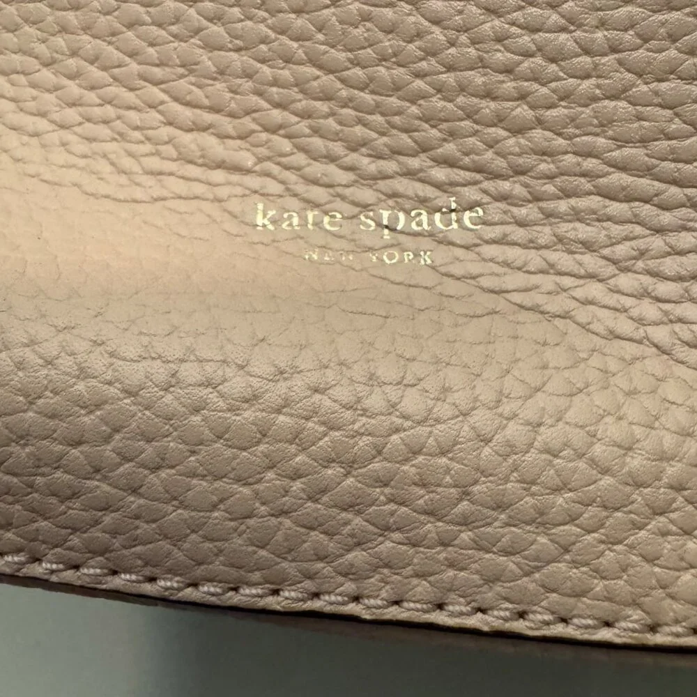 Kate Spade New York Polly Convertible Flap Leather Handbag Blush Medium Dust Bag - Picture 7 of 16